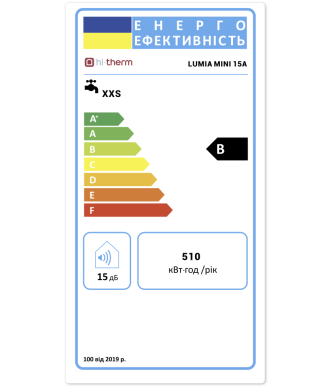 Photo: Storage electric water heater Hi-Therm LUMIA MINI 15A