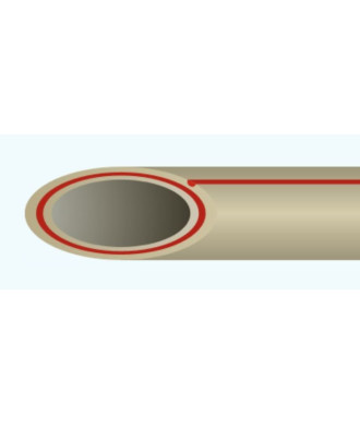 На фото Țeavă Hi-Therm PP-R HOT FIBRE SDR 7,4 (S 3,2)